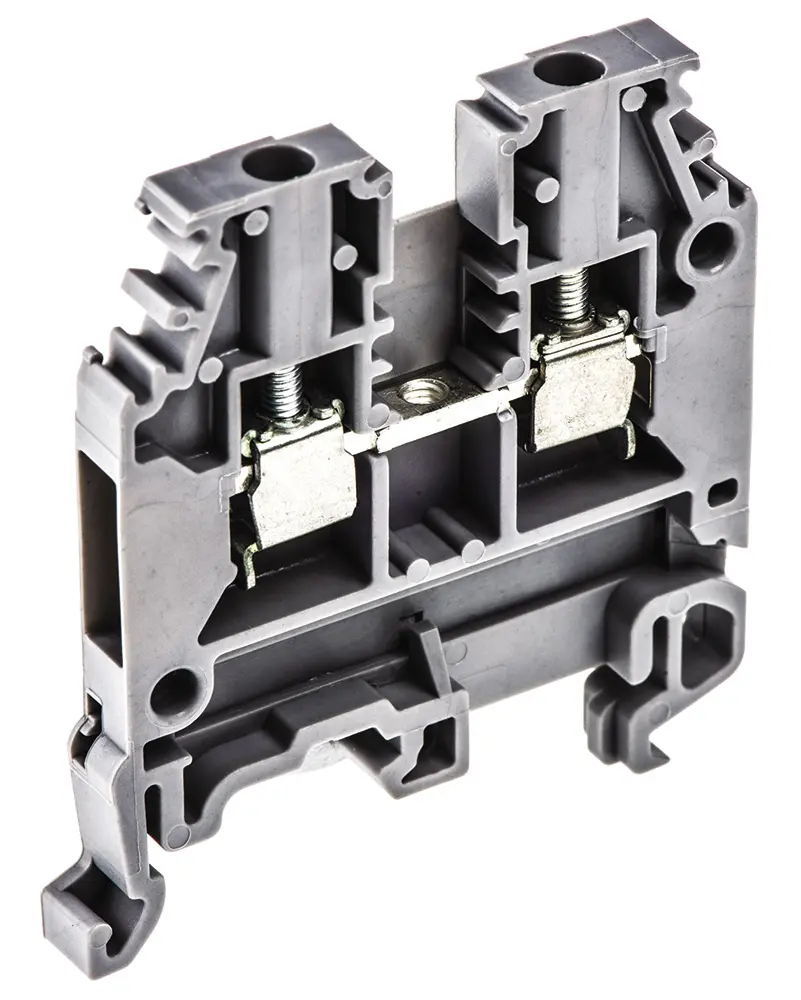 Produktfoto 1 von Entrelec SNA Anschlussklemmenblock DIN-Schiene 1 Grau, 2.5 mm², 1 kV ac Schraubbefestigung