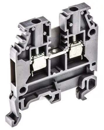 Produktfoto 1 von Entrelec SNA Anschlussklemmenblock DIN-Schiene 1 Grau, 2.5mm², 1kV ac Schraubbefestigung