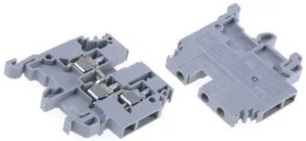 Produktfoto 1 von Entrelec SNA Anschlussklemmenblock DIN-Schiene 1 Grau, 4mm², 800V ac Schraubbefestigung