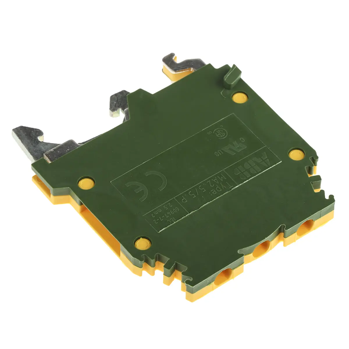 Produktfoto 1 von Entrelec SNA Schutzleiterklemme 1 Gelb, Grün, 2.5 mm², 800 V ac Schraubbefestigung