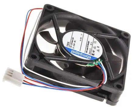 Produktfoto 1 von ebm-papst 700 F Axiallüfter, Hülse, 12V dc / 600 mW, 3300 U/min, 28 m³/h 70 mm 70mm 15 mm