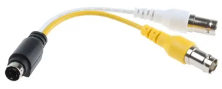 Produktfoto 1 von Van Damme DIN Videokabel, Mini-DIN BNC, Stecker / Buchse Schwarz, L. 150 mm