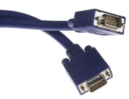 Produktfoto 1 von Van Damme VGA-Kabel A VGA / Stecker B VGA / Stecker, 15 m Polyvinylchlorid Blau