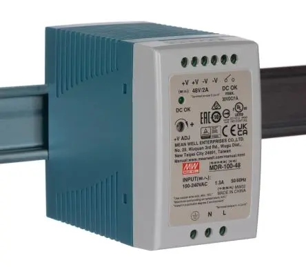 Produktfoto 1 von MEAN WELL MDR DIN-Schienen Netzteil Getaktete Stromversorgung 264V ac AC / 2 A 56V dc DC 100 W