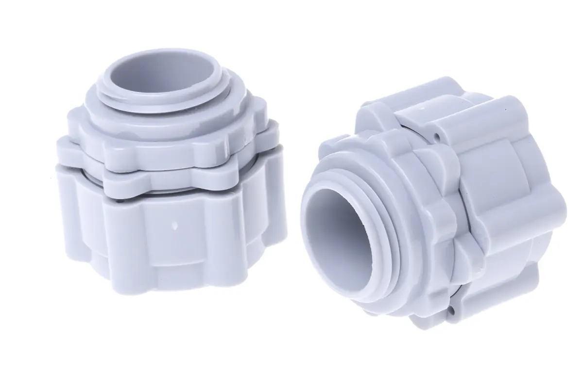 Produktfoto 1 von RS PRO BGR Nylon 6.6 Kabelrohr Befestigung Kabelrohr M20 20 mm Grau Grau-Finish IP55