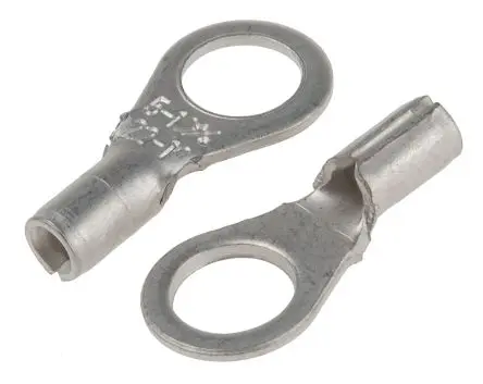 Produktfoto 1 von RS PRO Ringkabelschuhe, Unisoliert 22 AWG, 16 AWG max.AWG, aussen ø 8 mm, innen ø 5.3 mm, M5