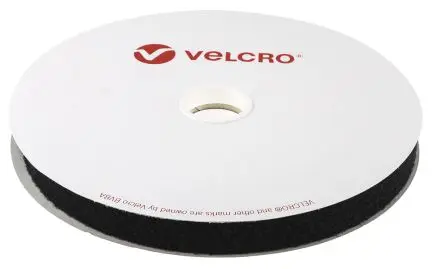 Produktfoto 1 von Velcro Klettband, 20mm x 10 m, Schwarz