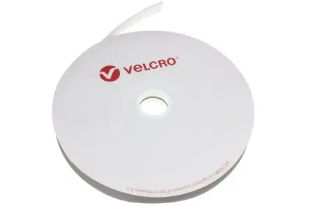Produktfoto 1 von Velcro Klettband, 20mm x 10 m, Weiß