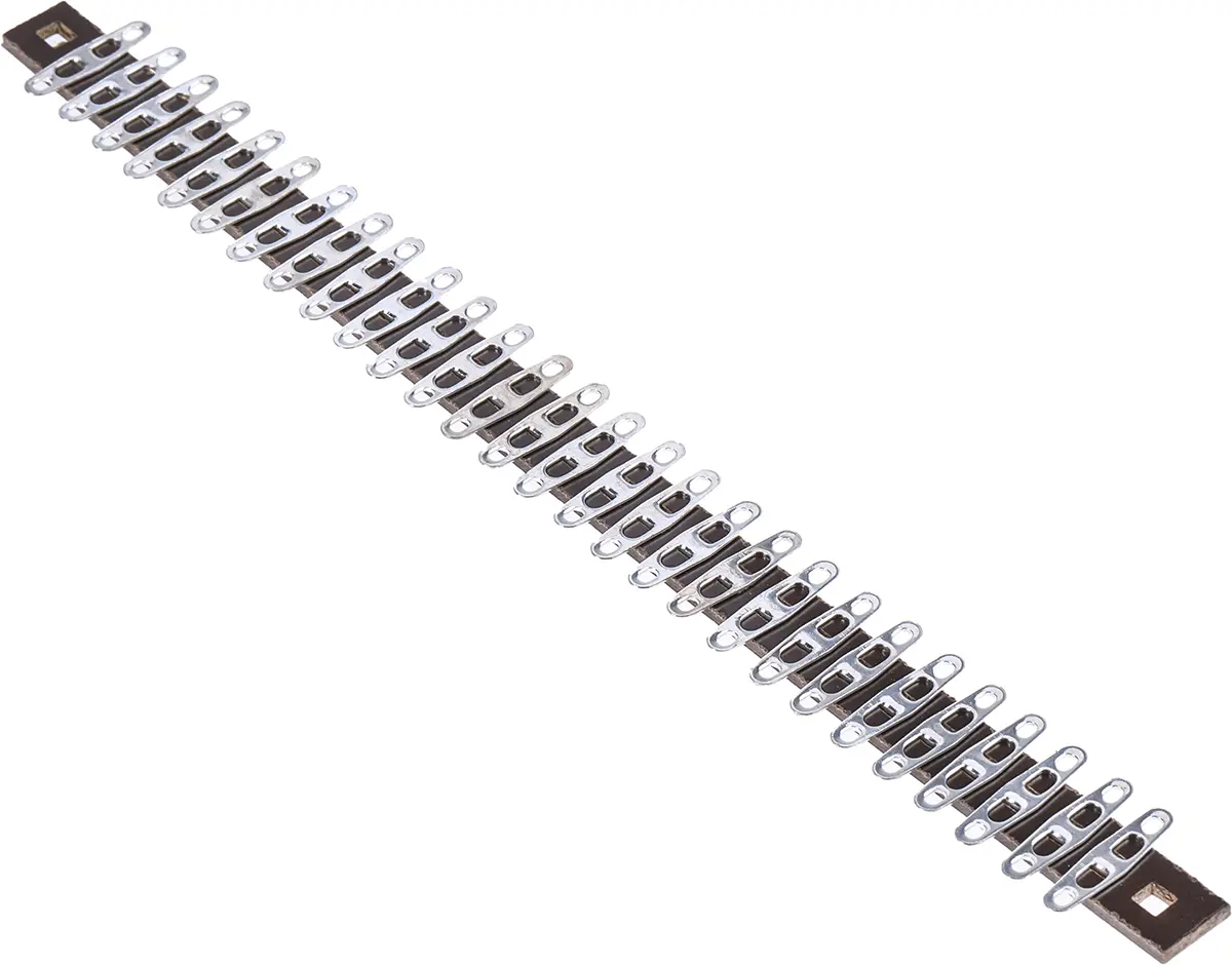 Produktfoto 1 von RS PRO Klemmstreifen 1-reihig, Raster 6.3 mm