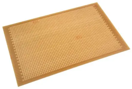 Produktfoto 1 von Vero Technologies Streifenplatinen, 1-seitig 176.53 mm, PCB-Bohrung 1 mm 111.76mm, Raster FR1, Raster 2.54 mm