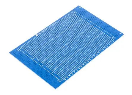 Produktfoto 1 von Vero Technologies FR4 Europakartenplatine, Epoxid Glasfaser-Laminat 1 1.6 mm, PCB-Bohrung 1.02 mm, Raster 2.54 mm 2,54 x