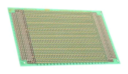 Produktfoto 1 von Vero Technologies Lochrasterplatine 2, Raster 2.54 mm, PCB-Bohrung 1 mm 1.6 mm 160 mm Epoxid Glasfaser-Laminat FR4 100mm
