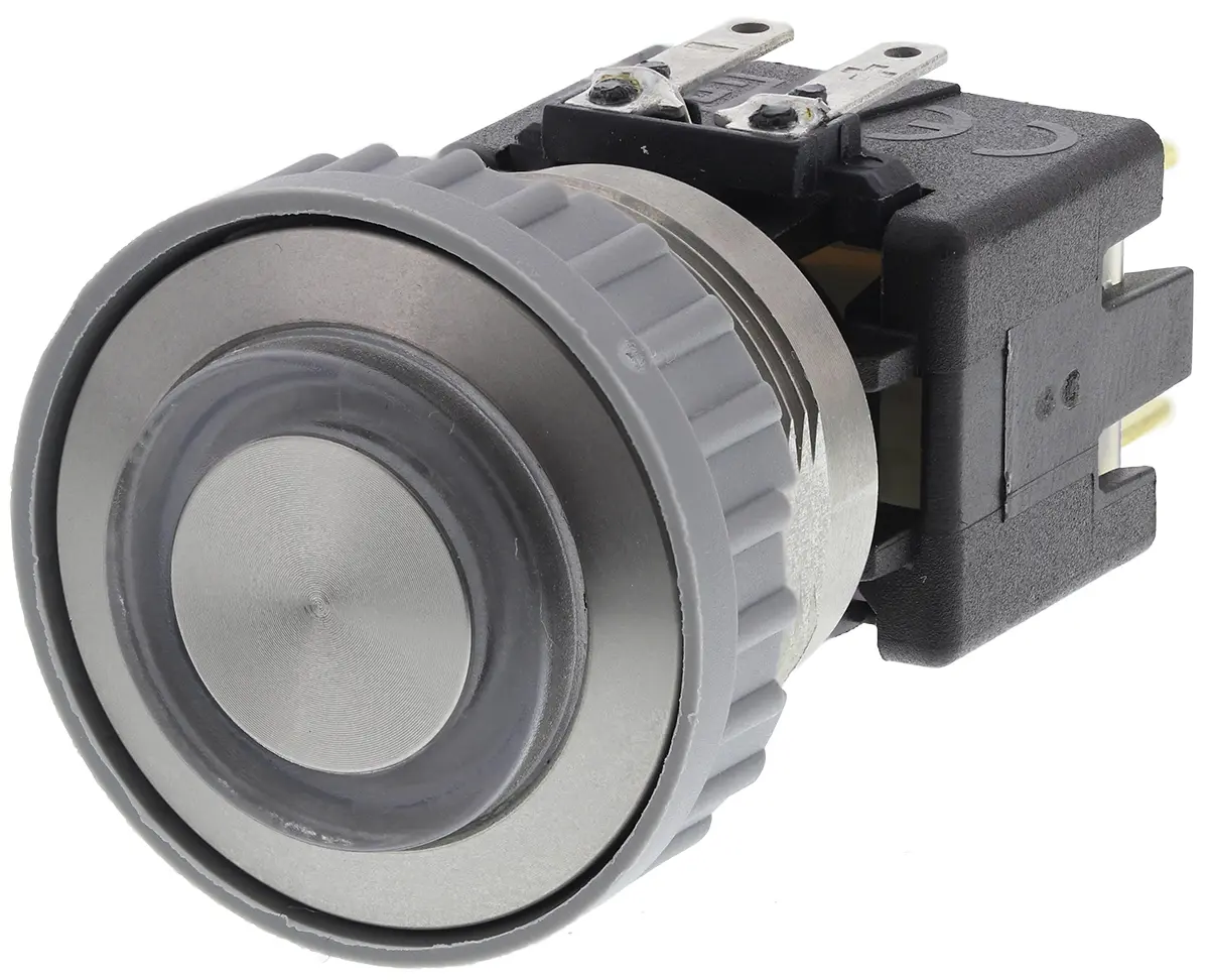 Produktfoto 1 von Schurter MSM LA 22 Druckschalter Grün Beleuchtet Rastend Panel Ø 22 mm, 2-poliger Umschalter / 12 A 125 V dc 250 V ac,