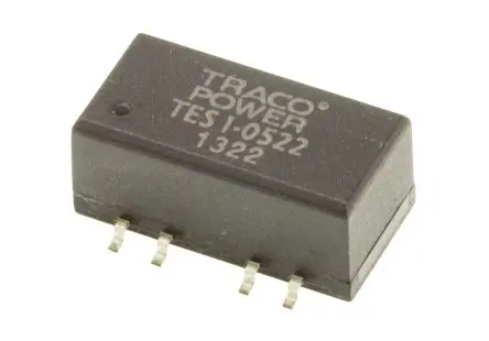 Produktfoto 1 von TRACOPOWER TES 1 DC/DC Konverter, 12V dc OUT 42 mA Oberfläche 5.5V dc 1.5 kV dc 1 W -40 °C 90 °C