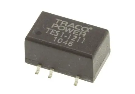 Produktfoto 1 von TRACOPOWER TES 1 DC/DC Konverter, 5V dc OUT 200 mA Oberfläche 13.2V dc 1.5 kV dc 1 W -40 °C 90 °C