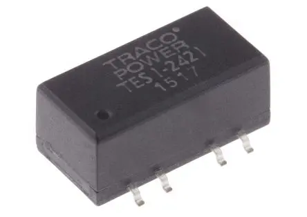 Produktfoto 1 von TRACOPOWER TES 1 DC/DC Konverter, 5V dc OUT 100 mA Oberfläche 26.4V dc 1.5 kV dc 1 W -40 °C 90 °C