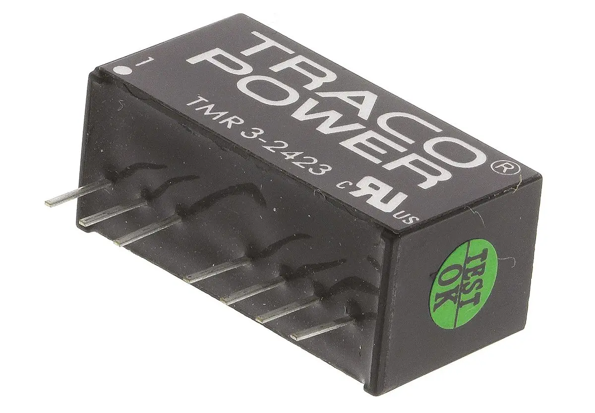 TRACOPOWER TMR 3 DC/DC-Wandler 3W 24 V dc IN, ±15V dc OUT / ±100mA Durchsteckmontage 1.5kV dc isoliert