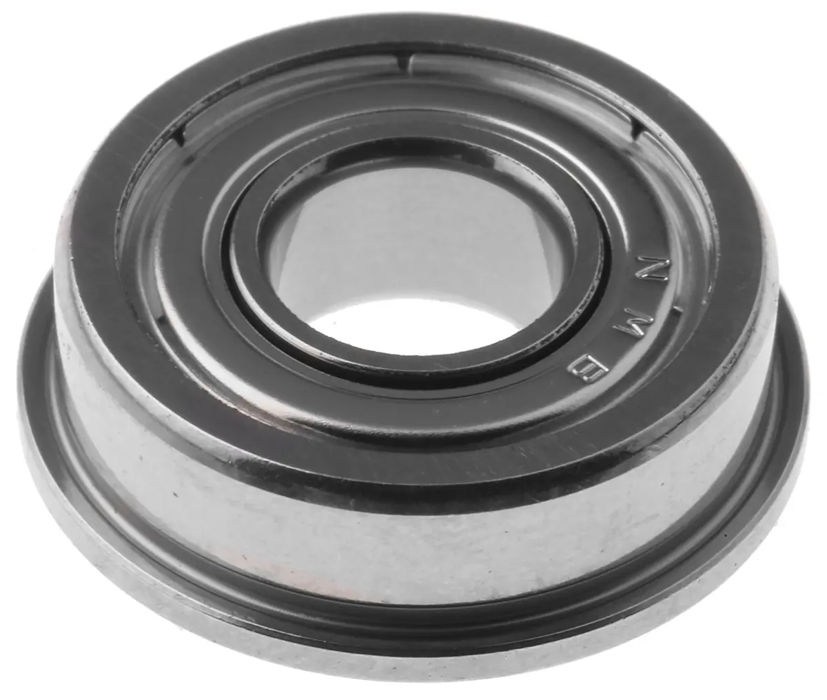 Produktfoto 1 von NMB 1-reihig Kugellager mit Flansch, Innen-Ø 6.35 mm / Außen-Ø 15.87 mm Außen-ø , Breite 4.97 mm 17.52 mm