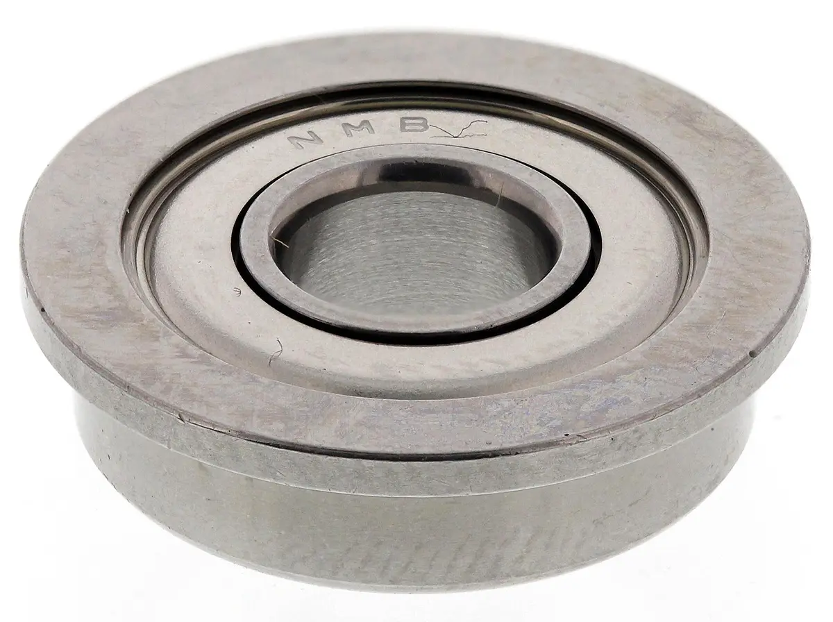 Produktfoto 1 von NMB 1-reihig Kugellager mit Flansch, Innen-Ø 5 mm / Außen-Ø 13 mm Außen-ø , Breite 4 mm 15 mm
