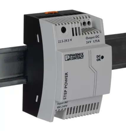 Produktfoto 1 von Phoenix Contact STEP-PS/1AC/24DC/1.75 DIN-Schienen Netzteil Geschalteter Modus 264V ac AC / 1.75 A 29.5V dc DC 42 W