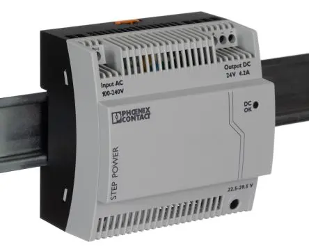 Produktfoto 1 von Phoenix Contact STEP-PS/1AC/24DC/4 DIN-Schienen Netzteil Geschalteter Modus 264V ac AC / 4.2 A 29.5V dc DC 100 W