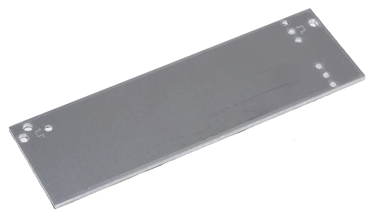 Produktfoto 1 von RS PRO Aluminium Frontplatte 3 U x 8 TE, Grau