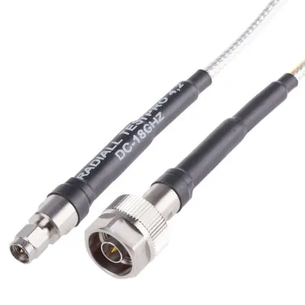 Produktfoto 1 von Radiall Test Pro Koaxialkabel Stecker, 50 Ω Stecker, 1.8 m, SMA / Typ N, Grün