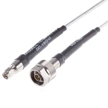 Produktfoto 1 von Radiall Test Pro Koaxialkabel Stecker, 50 Ω Stecker, 910 mm, SMA / Typ N, Grün