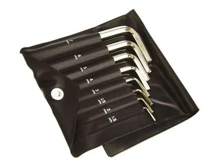 Produktfoto 1 von RS PRO metrisch  Innensechskant-Schlüssel, Satz 8-teilig 1.5mm L-Form kurz