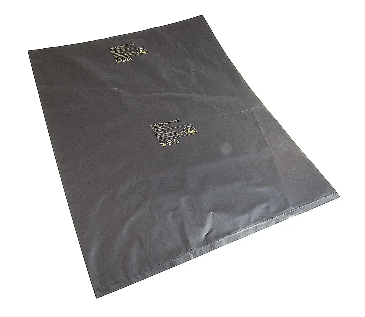 Produktfoto 1 von RS PRO Schwarz Leitfähig ESD-sicherer Beutel Schwarz x 508 mm Heißsiegel, 10 Per Pack Stück