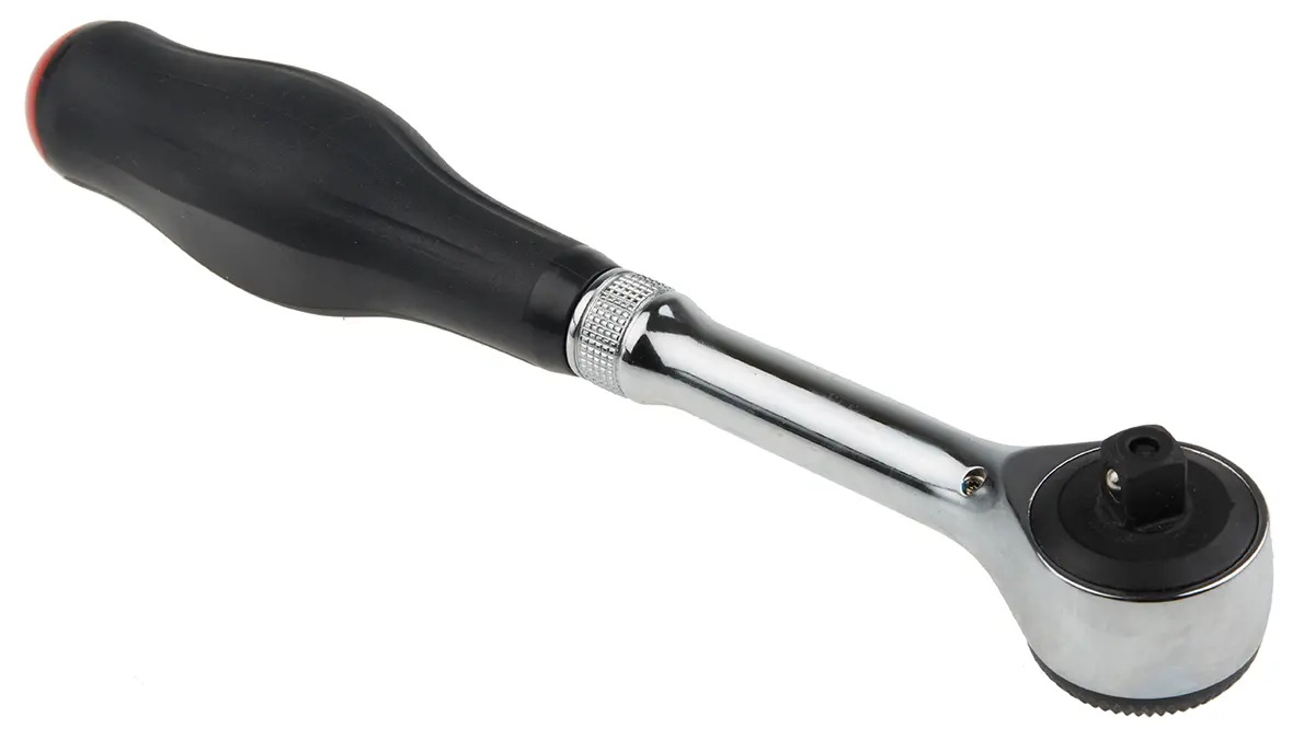 Produktfoto 1 von Facom J.360 3/8 in Ratsche Bi-Material, Elastomer Chrom Vanadium Stahl Schließer (NO), Länge 233 mm