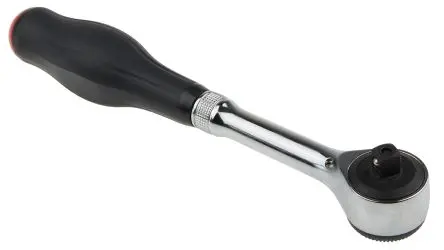 Produktfoto 1 von Facom J.360 3/8 in Ratsche Bi-Material, Elastomer Chrom Vanadium Stahl Schließer (NO), Länge 233mm