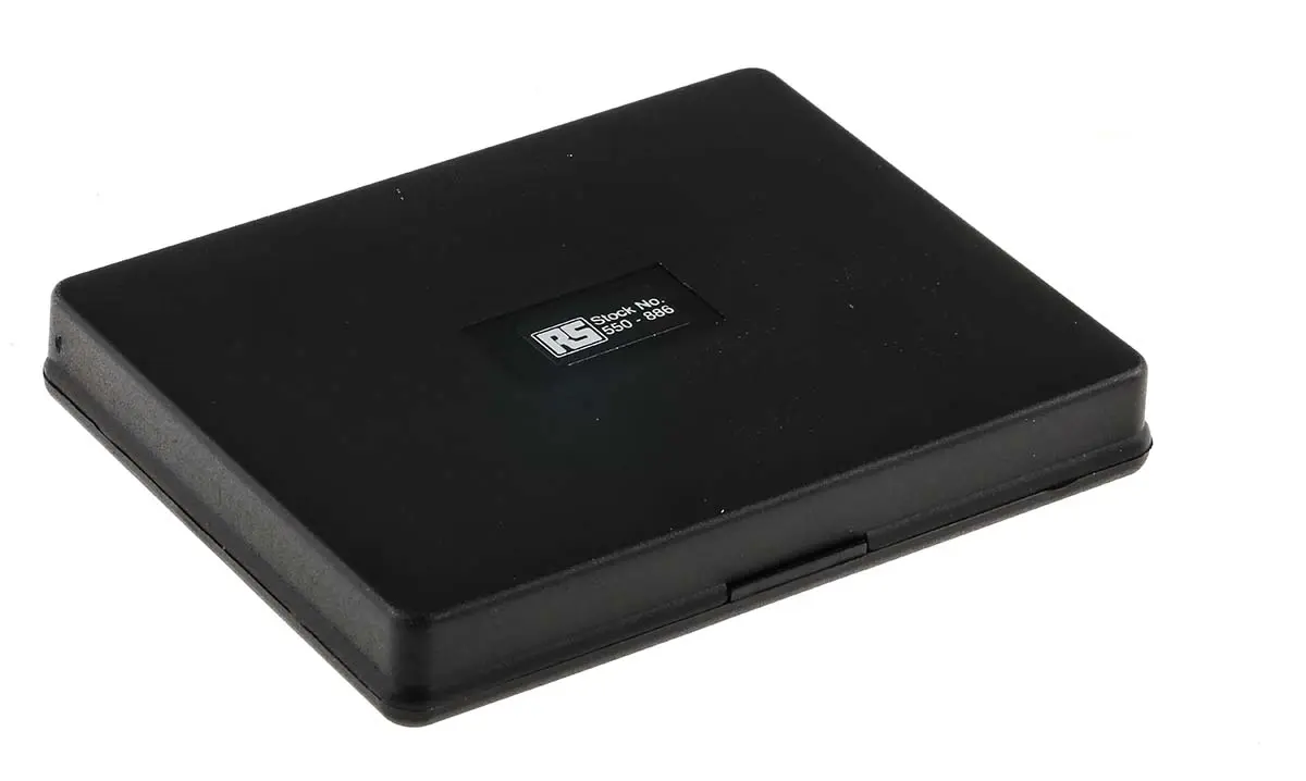 Produktfoto 1 von RS PRO ESD-Box, Leitfähig, H: 17 mm L: 111 mm B: 86 mm, Polypropylen