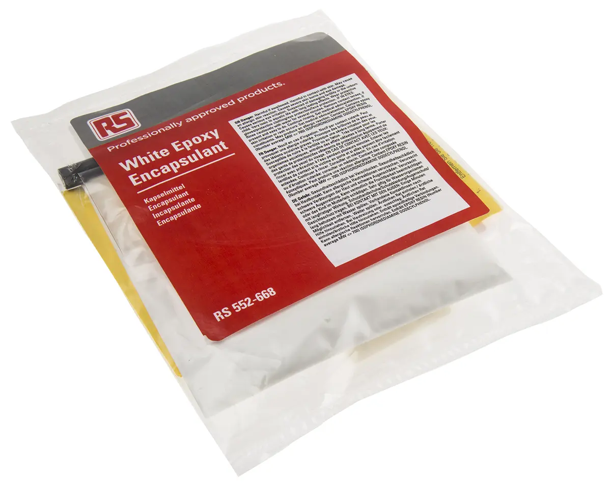 Produktfoto 1 von RS PRO Vergussmasse, Aushärtung 24 h 250 g Shore D80 Weiß