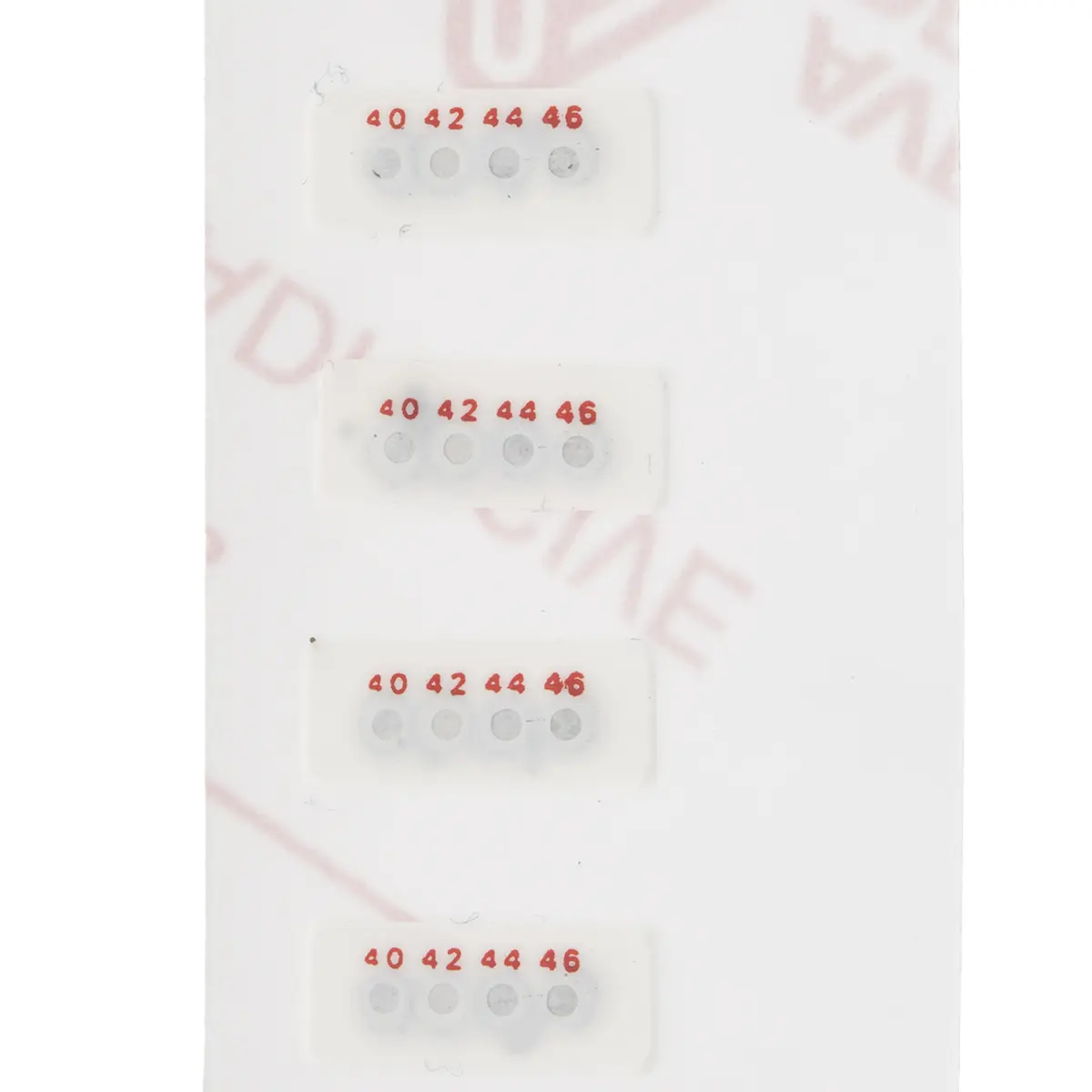 Produktfoto 1 von RS PRO Temperaturmessstreifen 40 °C / 88 °C 4 Messbereiche 30 Stk. Horizontal, L. 4 mm, B. 11 mm