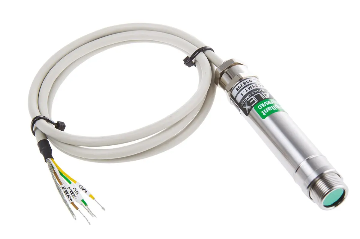 Produktfoto 1 von Calex Infrarot-Temperatursensor, mV Ausgangssignal Ausgang, ±1 % 1 m bis 250 °C, 0 °C Schraubanschlussklemme, Infrarot