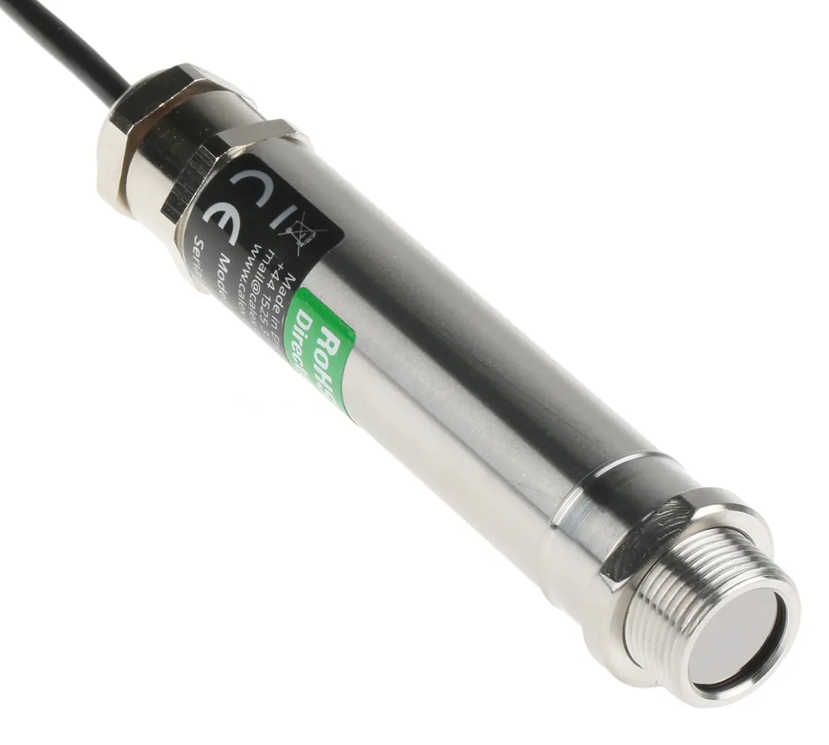 Produktfoto 1 von Calex Infrarot-Temperatursensor, ±1°C or ±1% of Reading 1 m bis 250 °C, 0 °C Schraubanschlussklemme, Infrarot