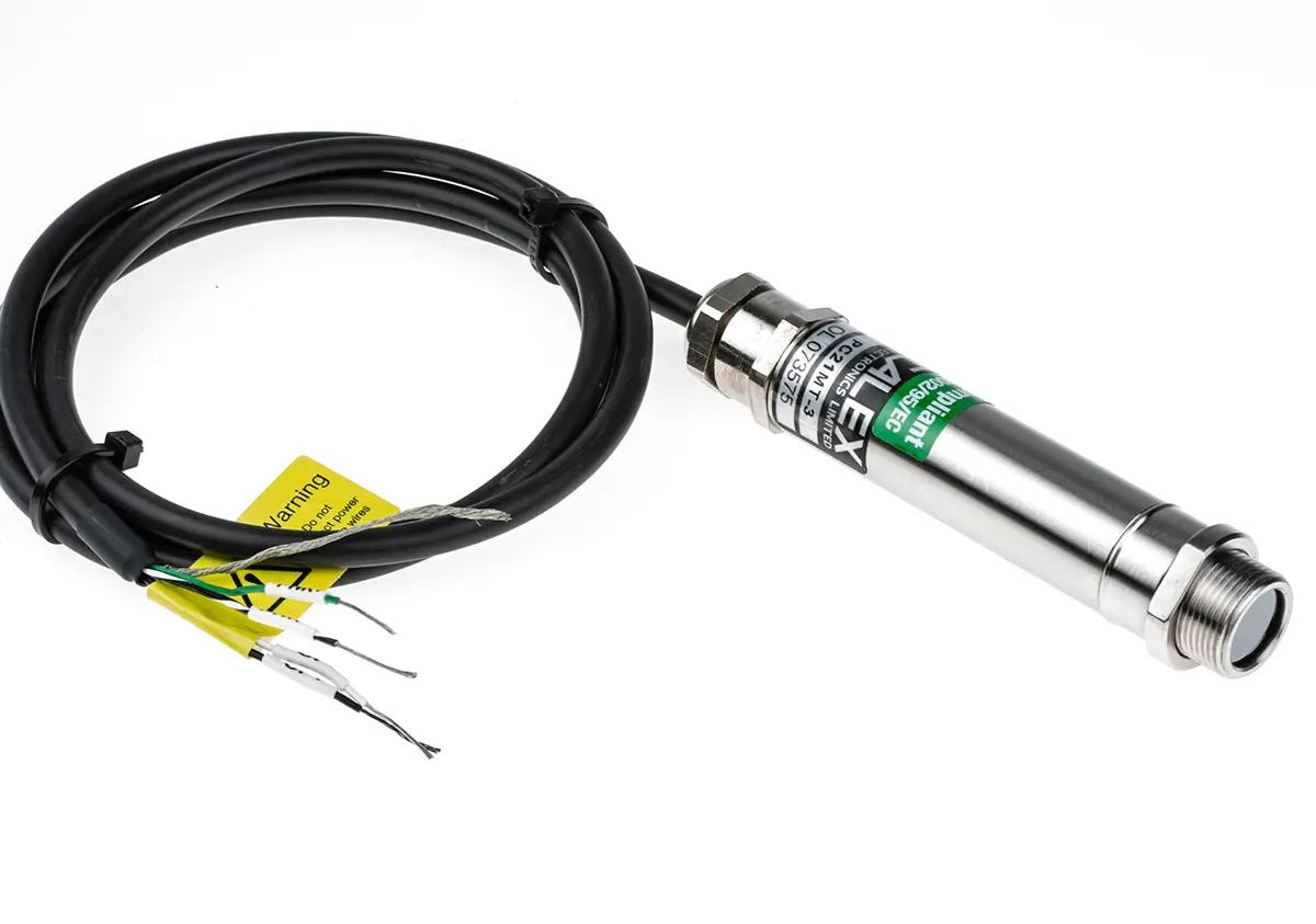 Produktfoto 1 von Calex Infrarot-Temperatursensor, Thermoelement Typ J Ausgang, ±1 % 1 m bis 250 °C, 0 °C, Infrarot