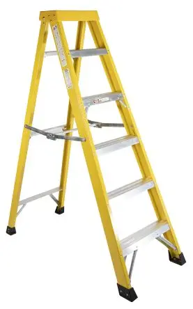 Produktfoto 1 von RS PRO Leiter 6-Stufen Fiberglas,  Höhe 1.6m, 8.1 kg