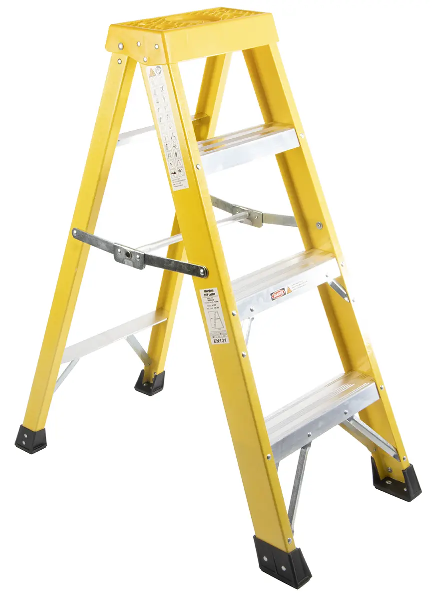 Produktfoto 1 von RS PRO Leiter 150-Stufen Fiberglas,  Höhe 1.0m, 5.7 kg