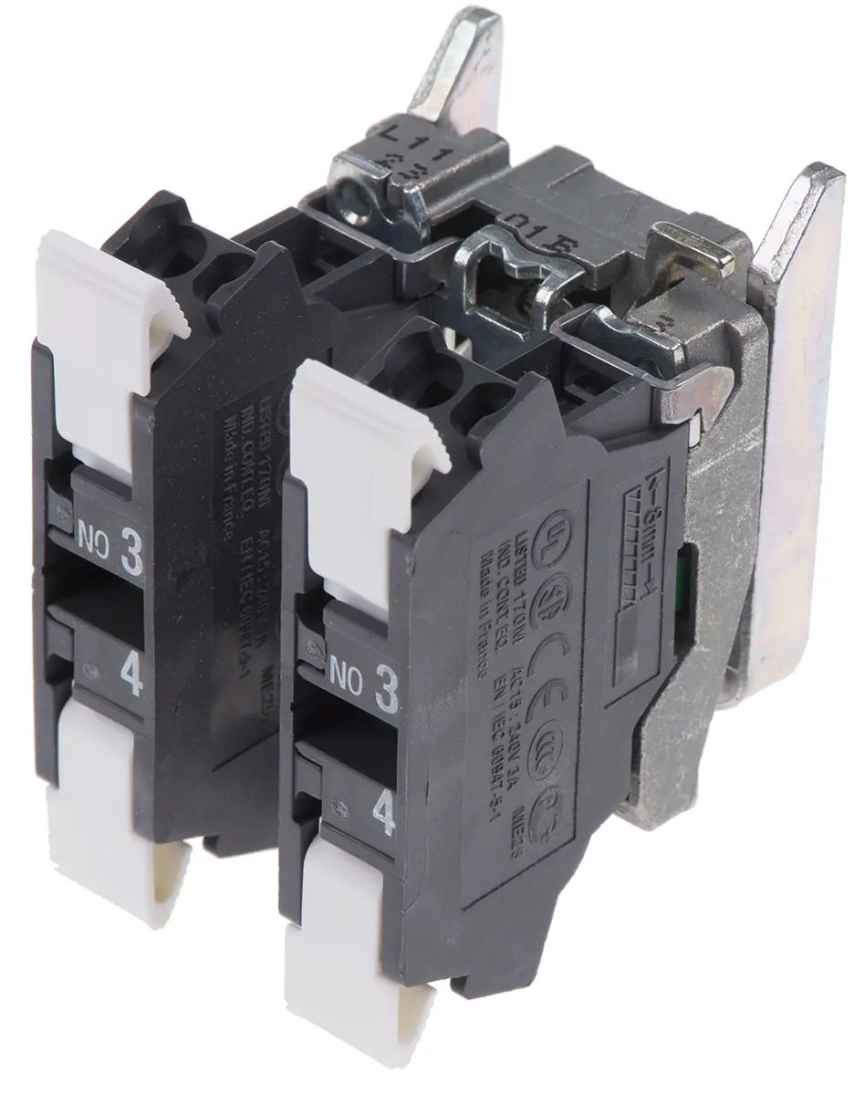 Produktfoto 1 von Schneider Electric Harmony XB4 Kontaktblock 2 Schließer 600V Schraube