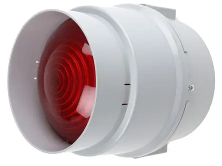 Produktfoto 1 von Werma BWM 890 Glühlampe Dauer Signalleuchte 240V ac/dc Rot Oberfläche, Ø 150 mm x 154 mm IP65