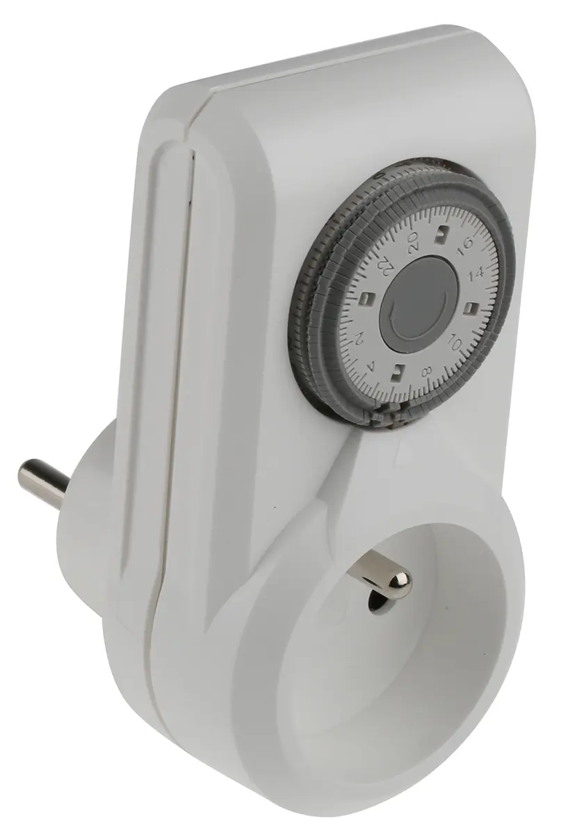 Produktfoto 1 von Legrand Analog Zeitschaltuhr zum Einstecken 230 V H. 108.5 mm T. 39.5 mm