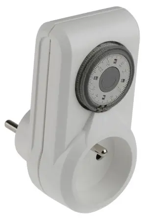 Produktfoto 1 von Legrand Analog Zeitschaltuhr zum Einstecken 230V H. 108.5 mm T. 39.5 mm