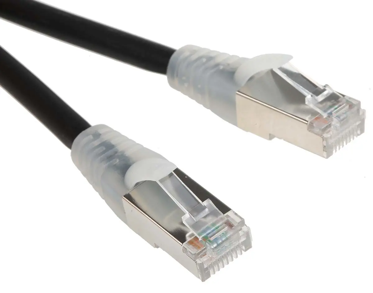 Produktfoto 1 von RS PRO Kat. 6 Ethernet-Kabel, 10 m, Schwarz F/UTP Stecker, A RJ45 Stecker, B RJ45, Raucharm halogenfrei