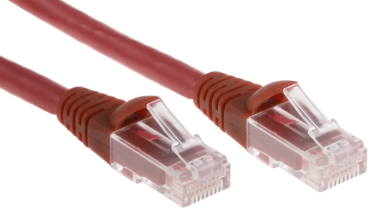 Produktfoto 1 von RS PRO Kat. 6 Ethernet-Kabel, 10 m, Rot U/UTP Stecker, A RJ45 Stecker, B RJ45, Raucharm halogenfrei