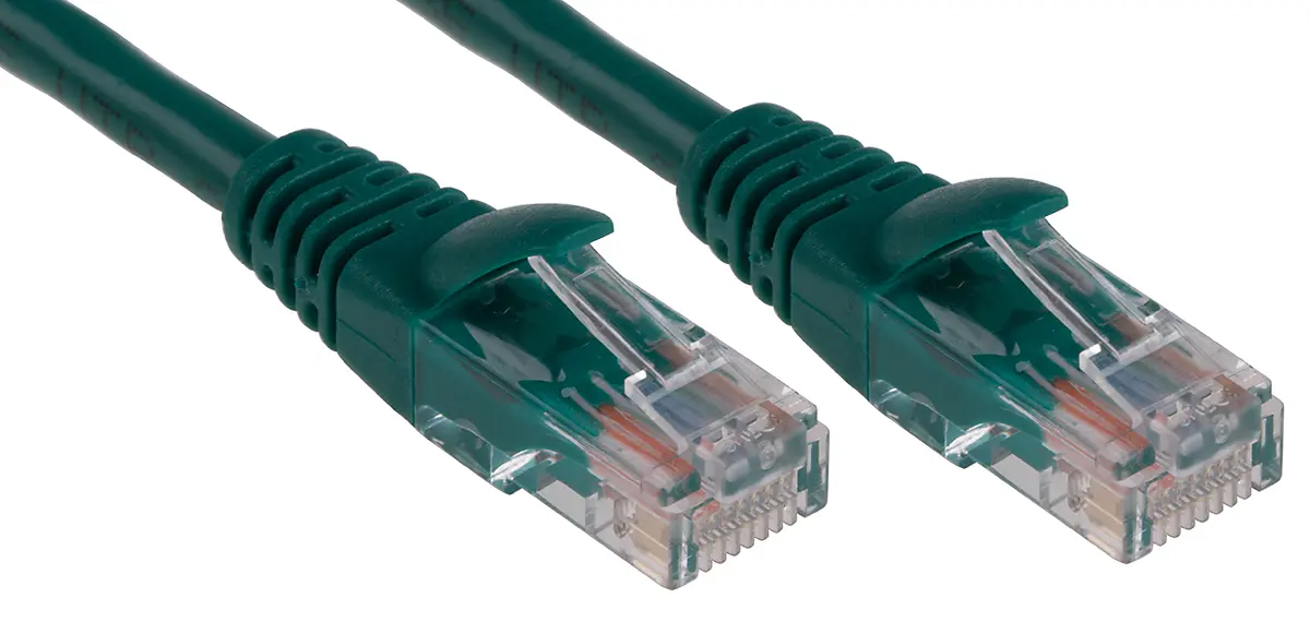 Produktfoto 1 von RS PRO Cat5e Ethernet-Kabel, 10 m, Grün U/UTP Stecker, A RJ45 Stecker, B RJ45, Polyvinylchlorid