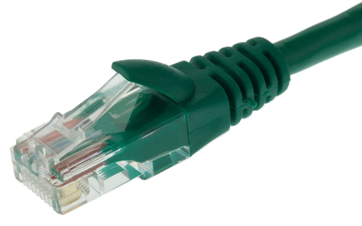 Produktfoto 1 von RS PRO Cat5e Ethernet-Kabel, 5 m, Grün U/UTP Stecker, A RJ45 Stecker, B RJ45, Polyvinylchlorid