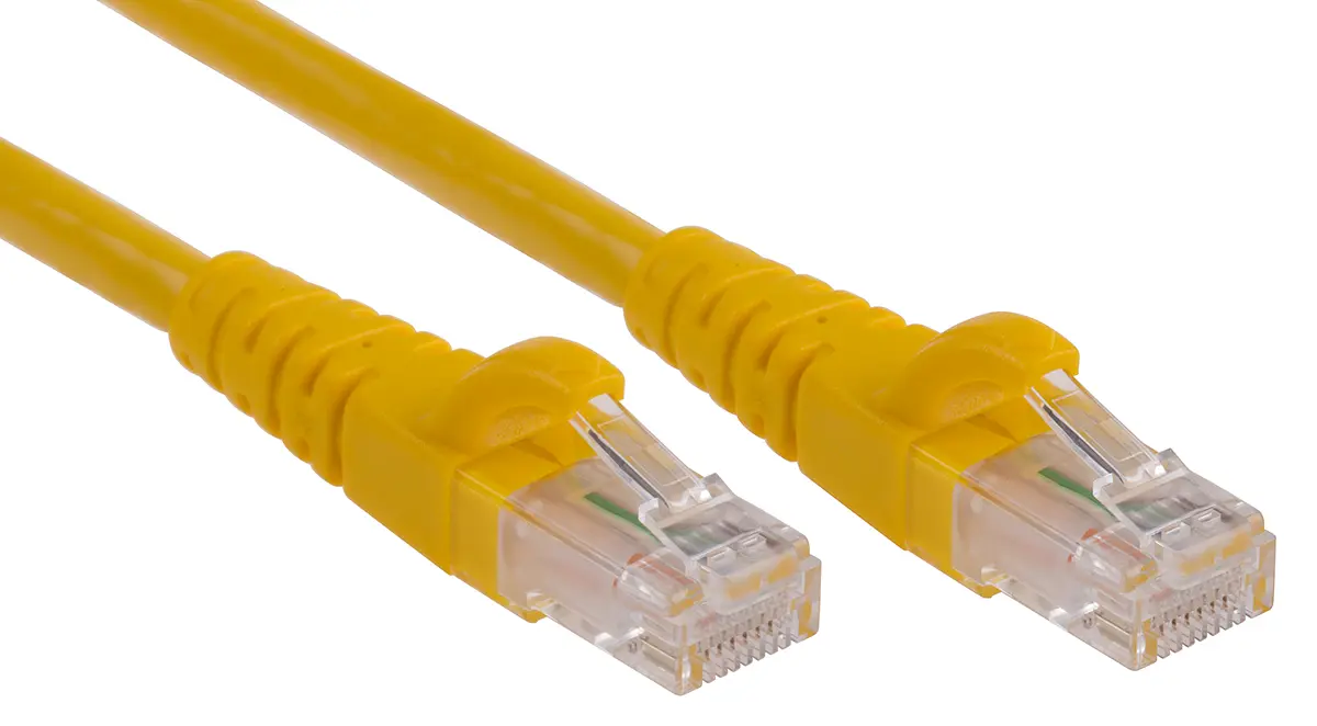 Produktfoto 1 von RS PRO Kat. 6 Ethernet-Kabel, 5 m, Gelb, A RJ45 Stecker, B RJ45 Stecker Ungeschirmt, Polyvinylchlorid