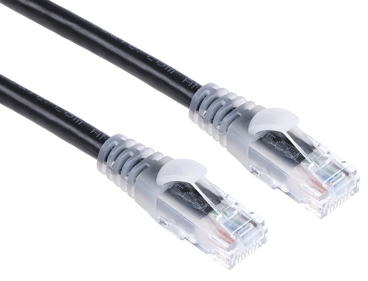 Produktfoto 1 von RS PRO Kat. 6 Ethernet-Kabel, 10 m, Schwarz U/UTP Stecker, A RJ45 Stecker, B RJ45, Polyvinylchlorid